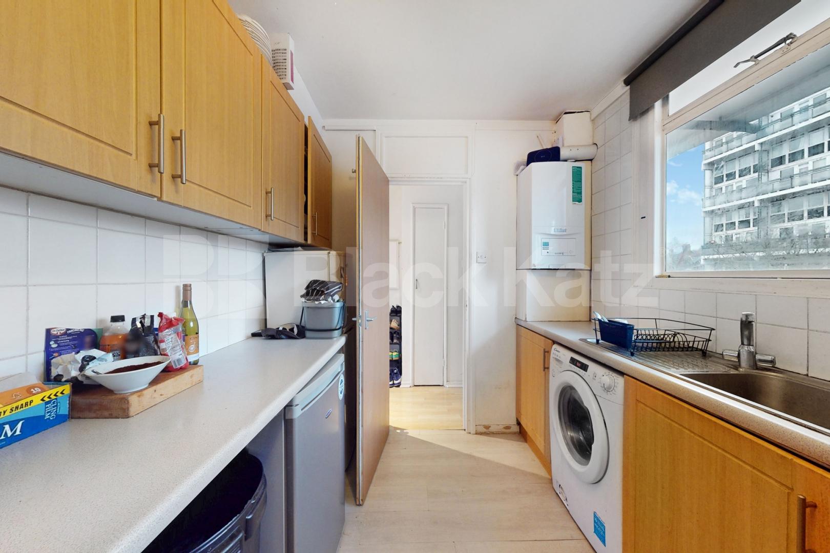 Mid-Century duplex apartment on the top two floors (Second and third).  Maskelyne Close, Battersea
